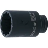 BGS Kraft-Steckschlüssel-Einsatz Zwölfkant 1/2" SW 46 mm