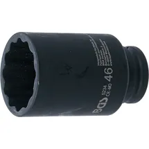 BGS Kraft-Steckschlüssel-Einsatz Zwölfkant 1/2" SW 46 mm