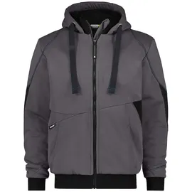 DASSY DASSY® Pulse Sweatshirt-Jacke, anthrazitgrau/schwarz L