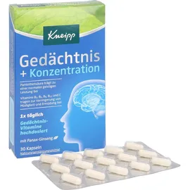 Kneipp Gedächtnis + Konzentration Kapseln 30 St.