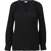 s.Oliver BLACK LABEL s.Oliver Bluse mit Plissée-Struktur schwarz, 36