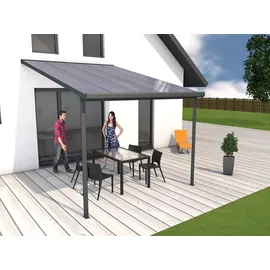 Gutta Terrassenüberdachung Typ D 306 x 406 cm anthrazit