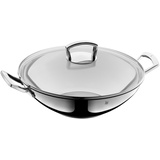 WMF Wok mit Glasdeckel 36 cm Cromargan Transparent Poliert