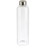 APS 66909 Trinkflasche/Glasflasche, 7,5 x 7,5, Höhe 28,5 cm, Ø 7,5 cm, 1 Liter, transparent