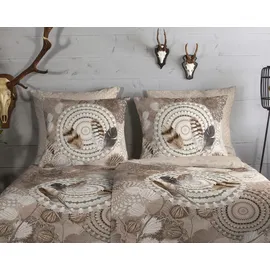 Muller Textil Ringhda Mandala Taupe 155 x 220 cm + 2 x 80 x 80 cm