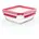 Tefal Masterseal Fresh quadratisch transparent/rot