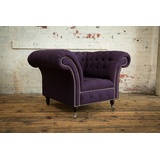 JVmoebel Chesterfield-Sessel, Made in Europa lila
