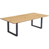 Home Deluxe Esstisch Eckig AVENCIA inkl. U-Fuß - 240 x 120 cm |Küchentisch, Esszimmer, Esszimmertisch - versch. Ausführungen - Light Oak
