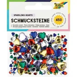 Folia Schmucksteine Herzen 450 Stück