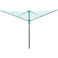 Beldray 30 Meter Wäscheständer, drehbarer Wäschetrockner, Kunststoff-Erdspieß, Aufhängehaken zum