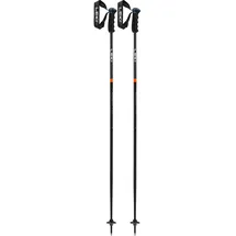 Leki Neolite Airfoil Skistöcke, Black-Anthracite-Neonorange, 135CM
