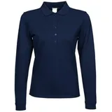 Tee Jays Damen Luxus Piqué Stretch Polo langarm 146 navy