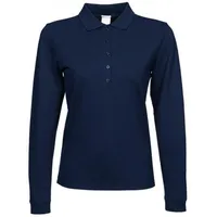 Tee Jays Damen Luxus Piqué Stretch Polo langarm 146 navy