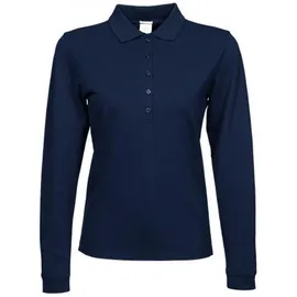 Tee Jays Damen Luxus Piqué Stretch Polo langarm 146 navy