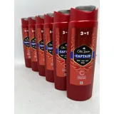 Old Spice (11,85€/L) Old Spice Captain 6 x 675 ml 3 in 1 Duschgel Shampoo
