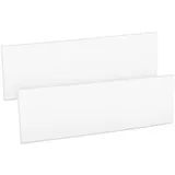 kwmobile 2X Auto Türkantenschutz Wandschutz - 40x12x1,5cm - Autotür Schutz Garage Set selbstklebend - Garagenwand Türkantenschoner in Weiß