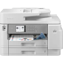 BROTHER WLAN-Drucker "MFC-J5955DW", grau (weiß, grau), B:54,5cm H:25cm T:37,5cm, Drucker