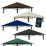 freigarten.de Ersatzdach für Pavillon 3x3 Meter Sand Antik Pavillon Wasserdicht Material: Panama PCV Soft 370g/m2 extra stark Modell 3 (Braun)