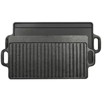 El Fuego Grillplatte 50,4 x 23,3 cm Gusseisen schwarz