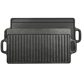 El Fuego Grillplatte 50,4 x 23,3 cm Gusseisen schwarz