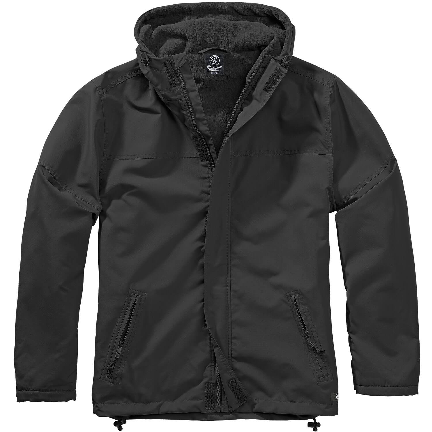 Brandit Windbreaker Frontzip schwarz, Größe XL