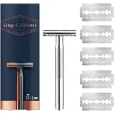 Gillette Rasierhobel King C Double Edge + Ersatzklingen 5 St.