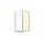 Buylando Emma U Duschkabine rechts 75 x 180 cm Gold/Transparent 75x90x180 Duschkabine