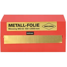 Record Metallfolie Stahl unlegiert 150x2500x0,250mm RECORD