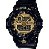 CASIO G-SHOCK Chronograph, Quarzuhr,Armbanduhr,Herrenuhr, digital,Resinband,bis 20bar wasserdicht goldfarben