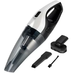 Adler AD 7059 Autostaubsauger Akku Handstaubsauger mit Licht weiß schwarz