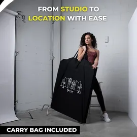 v_flatworld V-Flat World Foldable V-Flat 2.0 (Schwarz / Weiß) Doppelpack