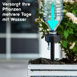 casativo-garden Bewässerungssystem für PET-Flaschen 0,5–1,5 l