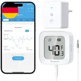 Goveelife WLAN Kühlschrank Thermometer Digital Mit Alarm, Kabellosem Funk Gefrie