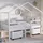 Vipack Hausbett Forrest 90 x 200 cm Buche massiv lackiert weiß