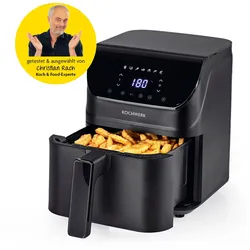 Rachs KOCHWERK Heißluft-Fritteuse Digital 4l 1400W schwarz matt mit Erinnerungsfunktion