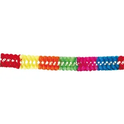 VEPATIM Großraumgirlande Papier-Girlande XL multicolor 10 m x  25 cm