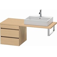 Duravit DuraStyle Waschtisch-Unterschrank DS533703030 50 x 54,8 cm, Eiche natur, für Konsole, 2 Schubkästen