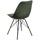 AC Design Furniture Emanuel Esszimmerstühle 2er Set, B: 48,5 x H: 85,5 x T: 54 cm, Waldgrün/Schwarz, Samt/Metall, 2 Stk