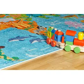 OBSESSION My Fun Kids Kinderteppich 80 x 120 cm blau