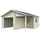 Palmako Roger ohne Tor 5,10 x 5,50 m natur inkl. Abstellraum ohne Dachpappe