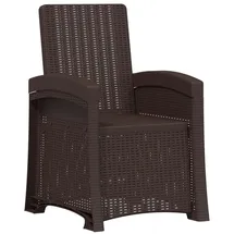 vidaXL Liegesessel Garten 0 x 0 x 0 cm Braun