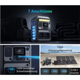 Anker SOLIX C300X Tragbare Powerstation 288Wh