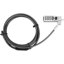 Targus DEFCON Compact Combo Lock, Notebook Security, Schwarz