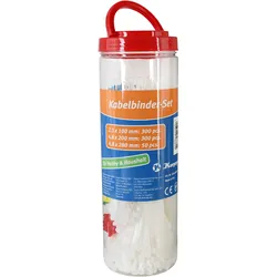 Kopp Kabelbinder-Set 650 Stück, verschiedene Größen