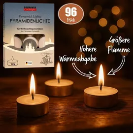 Brubaker Pyramiden-Teelichter 96 St. weiß