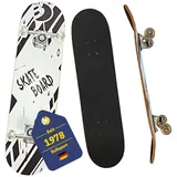 Best Sporting Skateboard schwarz-weiß