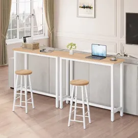 Woltu Bartisch 120 x 40 x 100 cm Beige