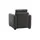 bobb Sessel Lisa de Luxe Mikrofaser 85 x 90 x 93 cm Schwarz