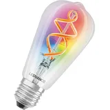 LEDVANCE Smart+ Leuchtmittel Wifi Filament Edison RGBW E27/4,5 Watt/Energie G Glas