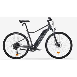 E-Bike Cross 28 Zoll 520 E hoher Einstieg grau, braun|grau, S